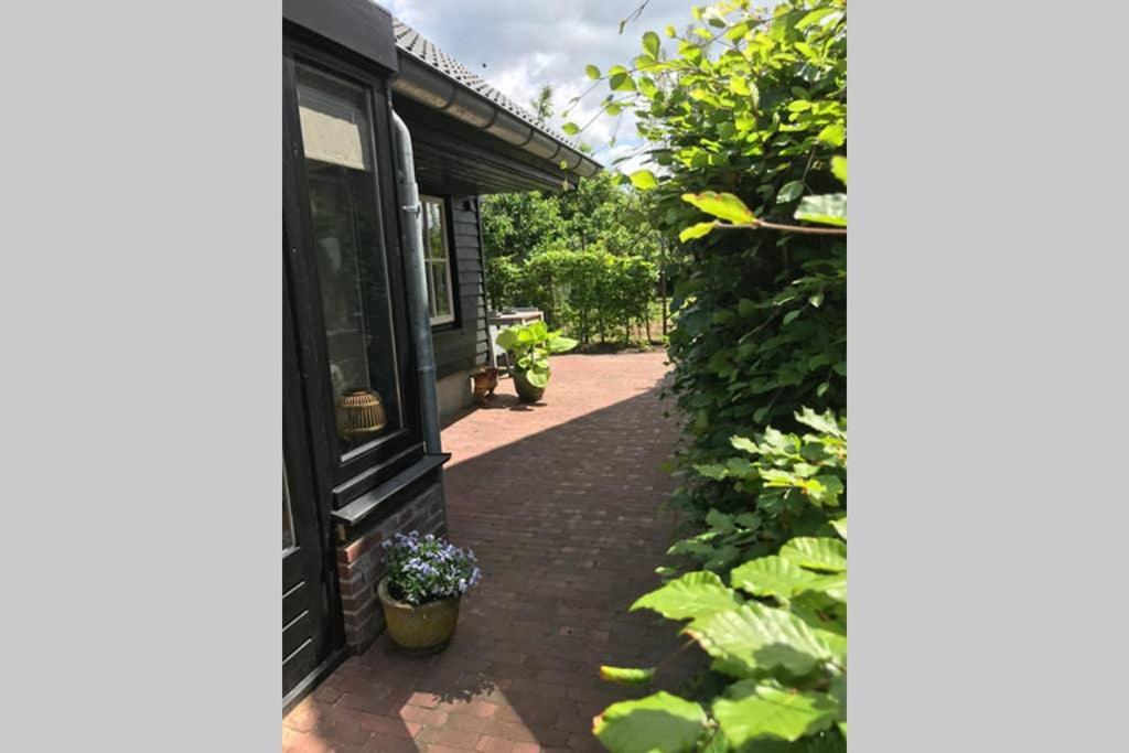 Uniek houten huis nabij bos en plassen Hollandsche Rading Buitenkant foto